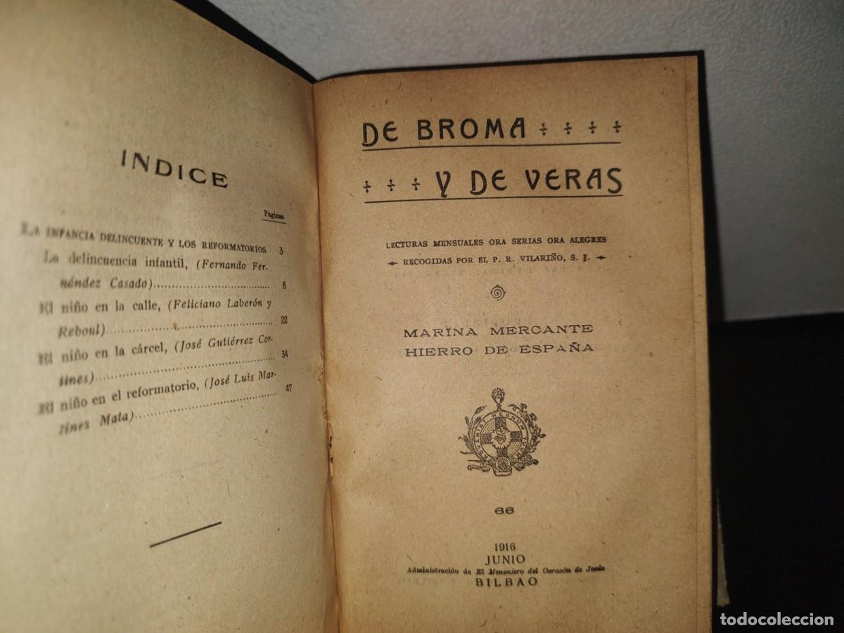Libros antiguos: 97- DE BROMA Y DE VERAS - VARIAS OBRAS DE 1916 - Foto 10