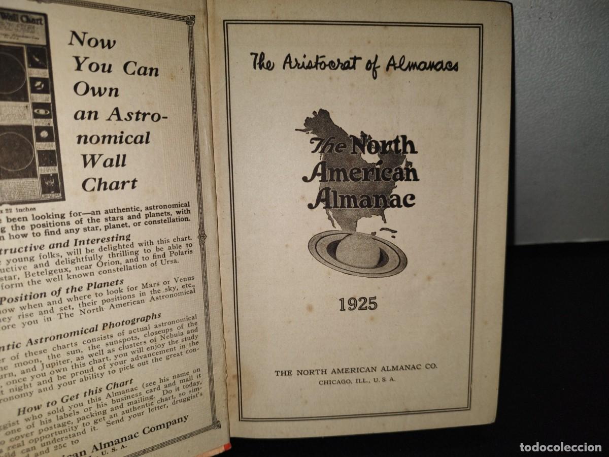 Libros antiguos: 98- THE NORTH AMERICAN ALMANAC 1925 - Foto 4