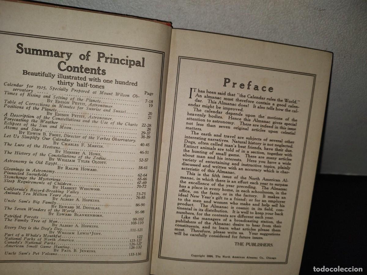 Libros antiguos: 98- THE NORTH AMERICAN ALMANAC 1925 - Foto 5