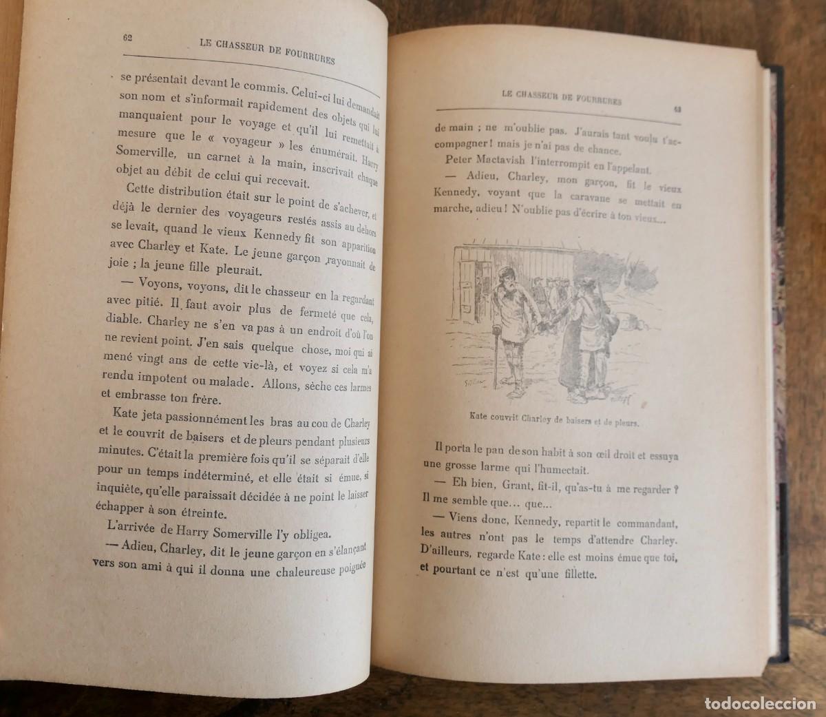 Libros antiguos: LE CHASSEUR DE FOURRURES . CH.SIMOND - Foto 2
