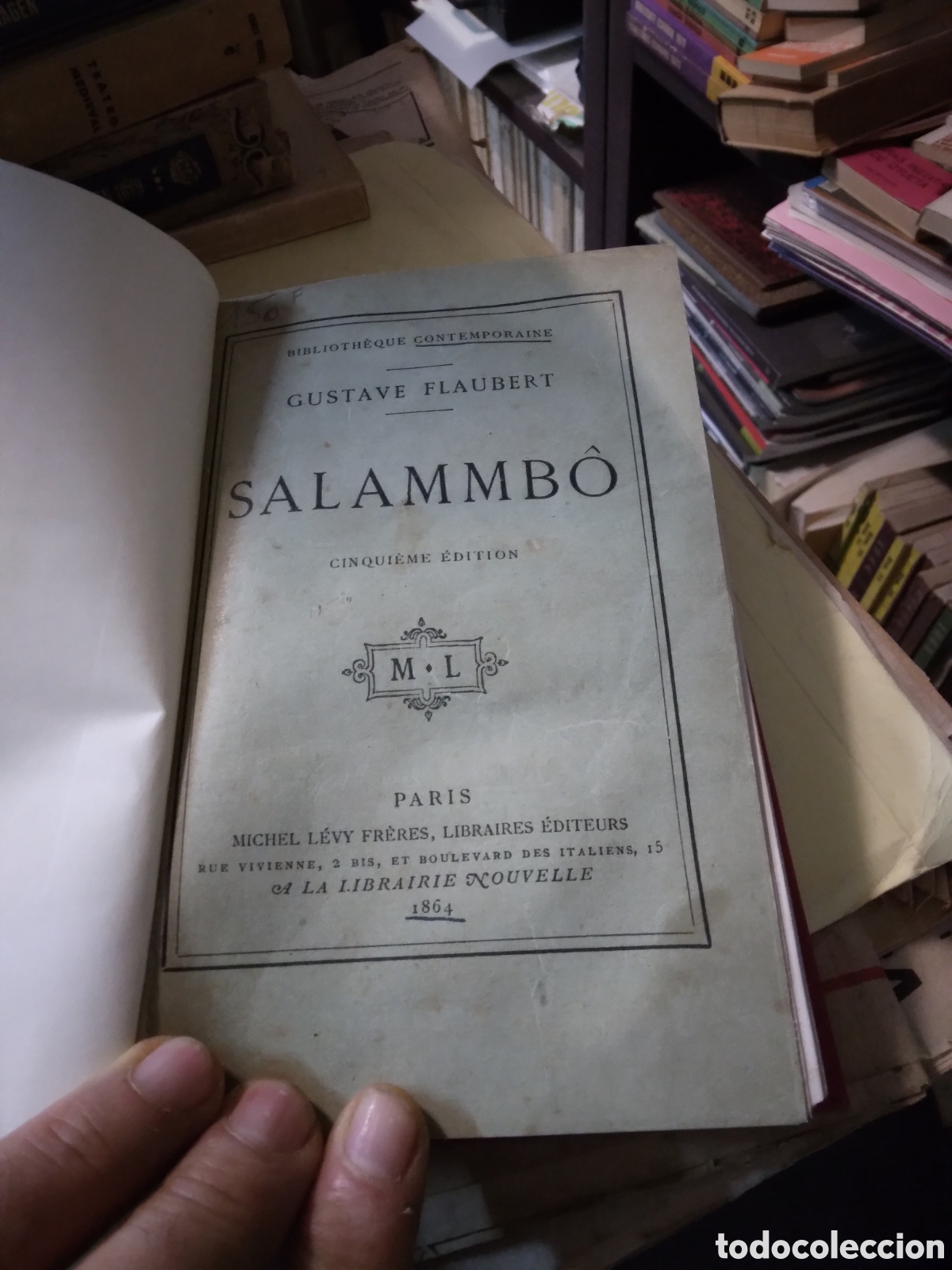 Libros antiguos: Salammbo, Gustave Flaubert, 1864 - Foto 2