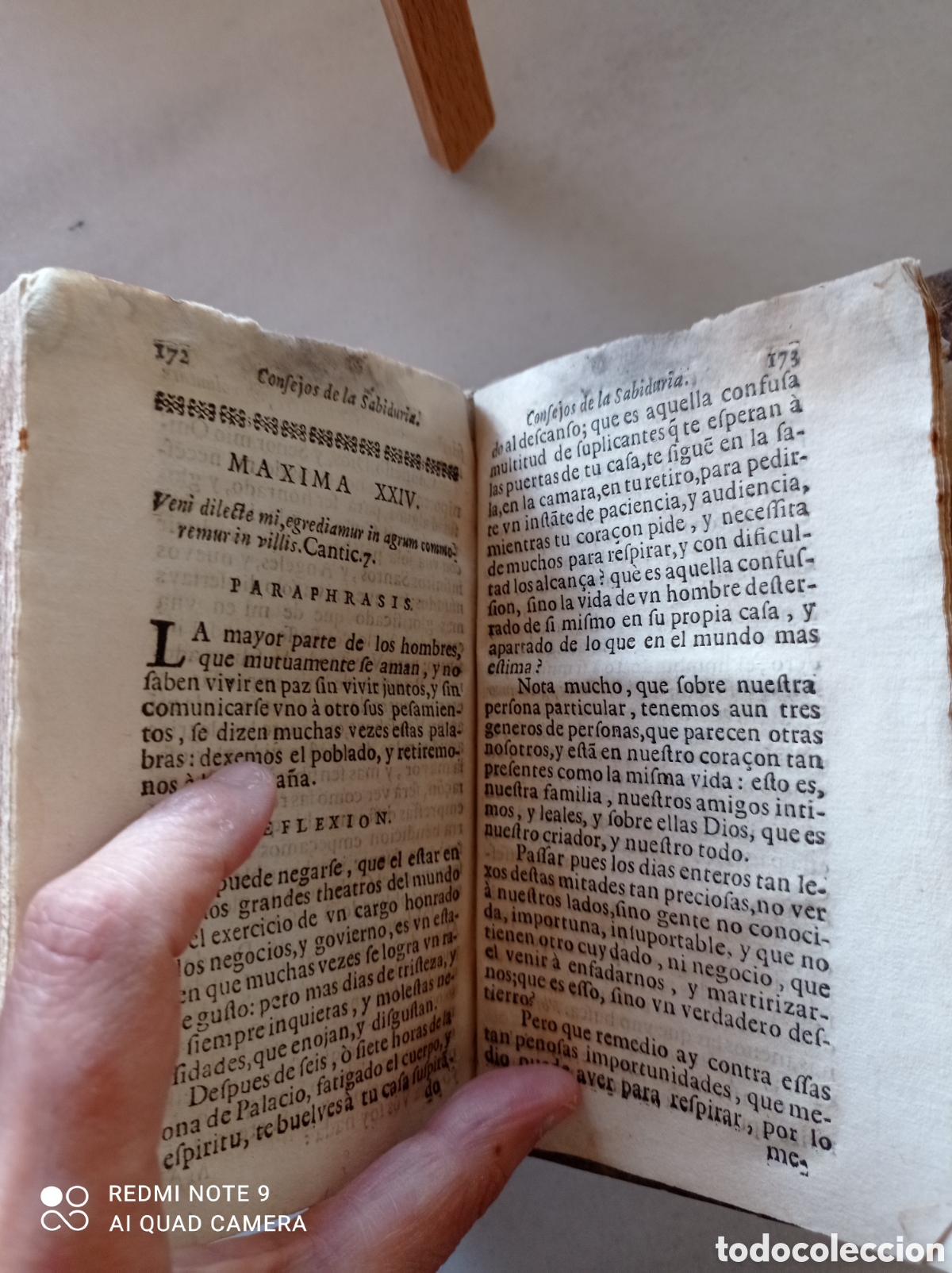 Libros antiguos: Consejos de la sabidur&iacute;a de Salom&oacute;n - Foto 7