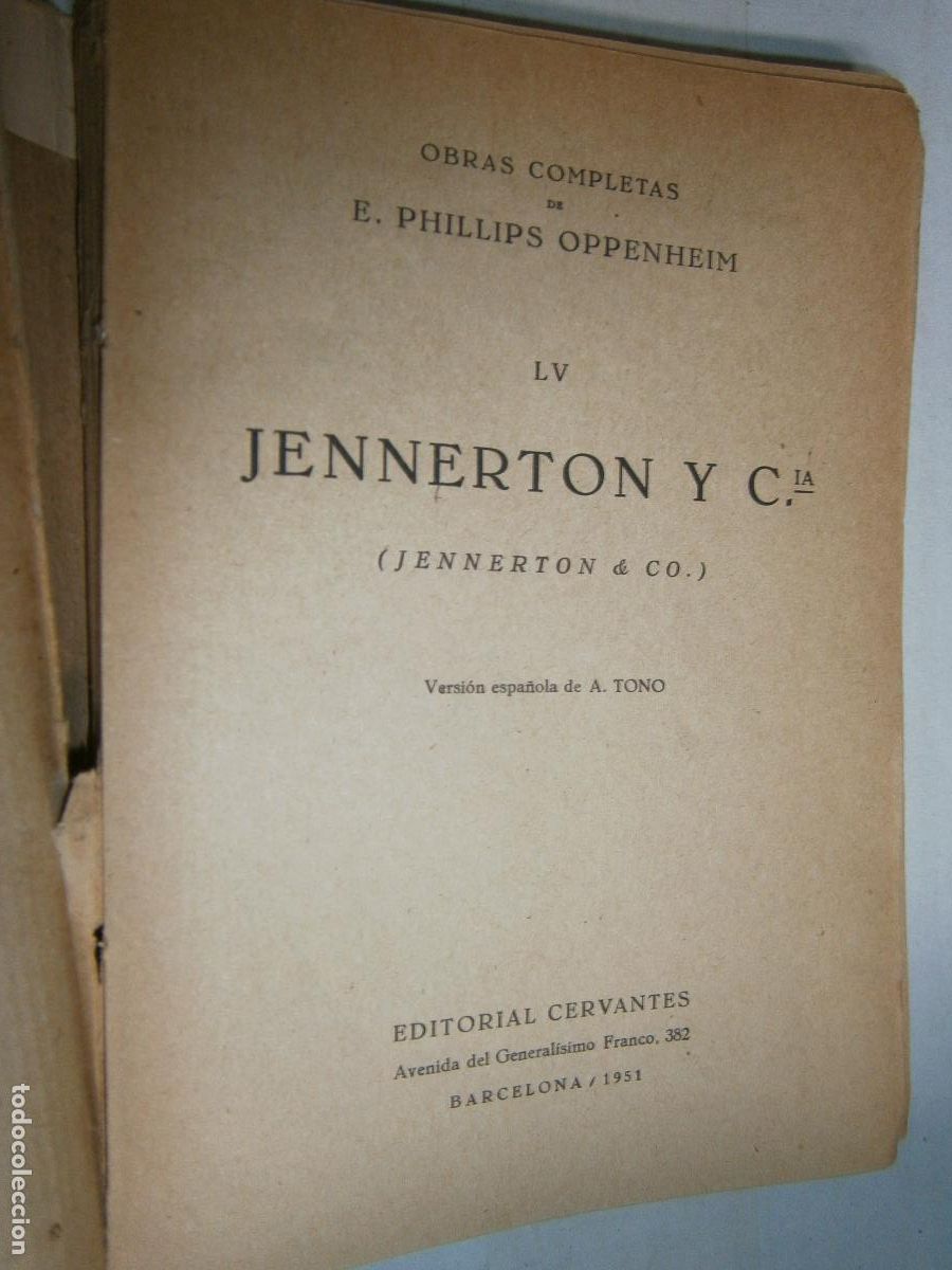 Libros antiguos: ANTIGUA NOVELA - OPPENHEIM - Foto 2
