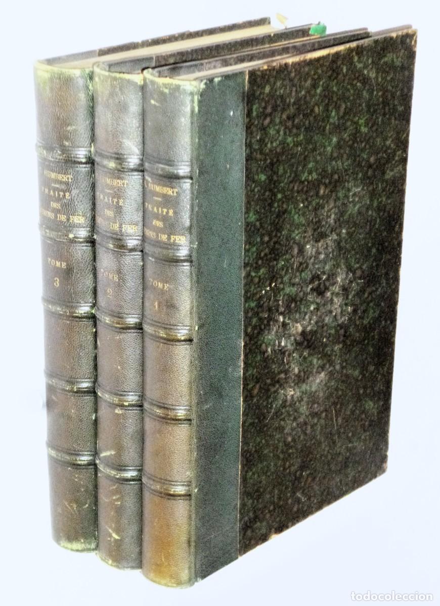 Libros antiguos: TRAIT&Eacute; COMPLET DES CHEMINS DE FER. 3 tomos - Foto 1