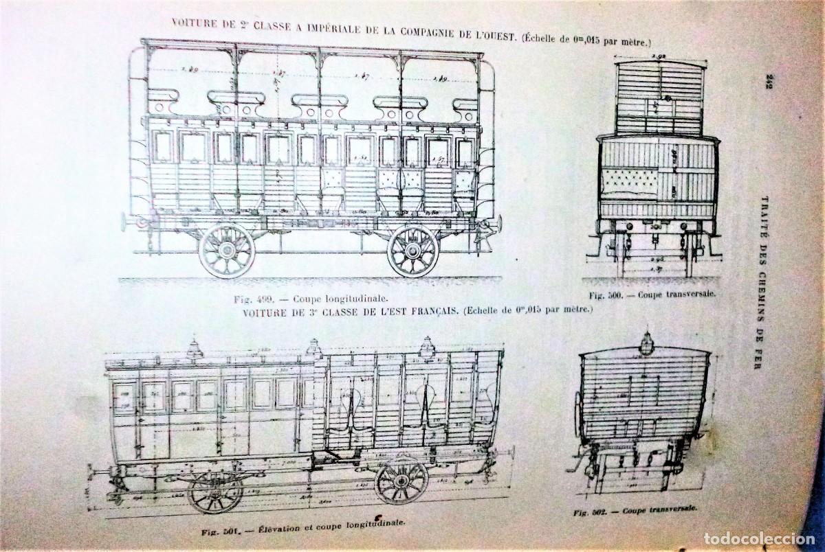 Libros antiguos: TRAIT&Eacute; COMPLET DES CHEMINS DE FER. 3 tomos - Foto 4
