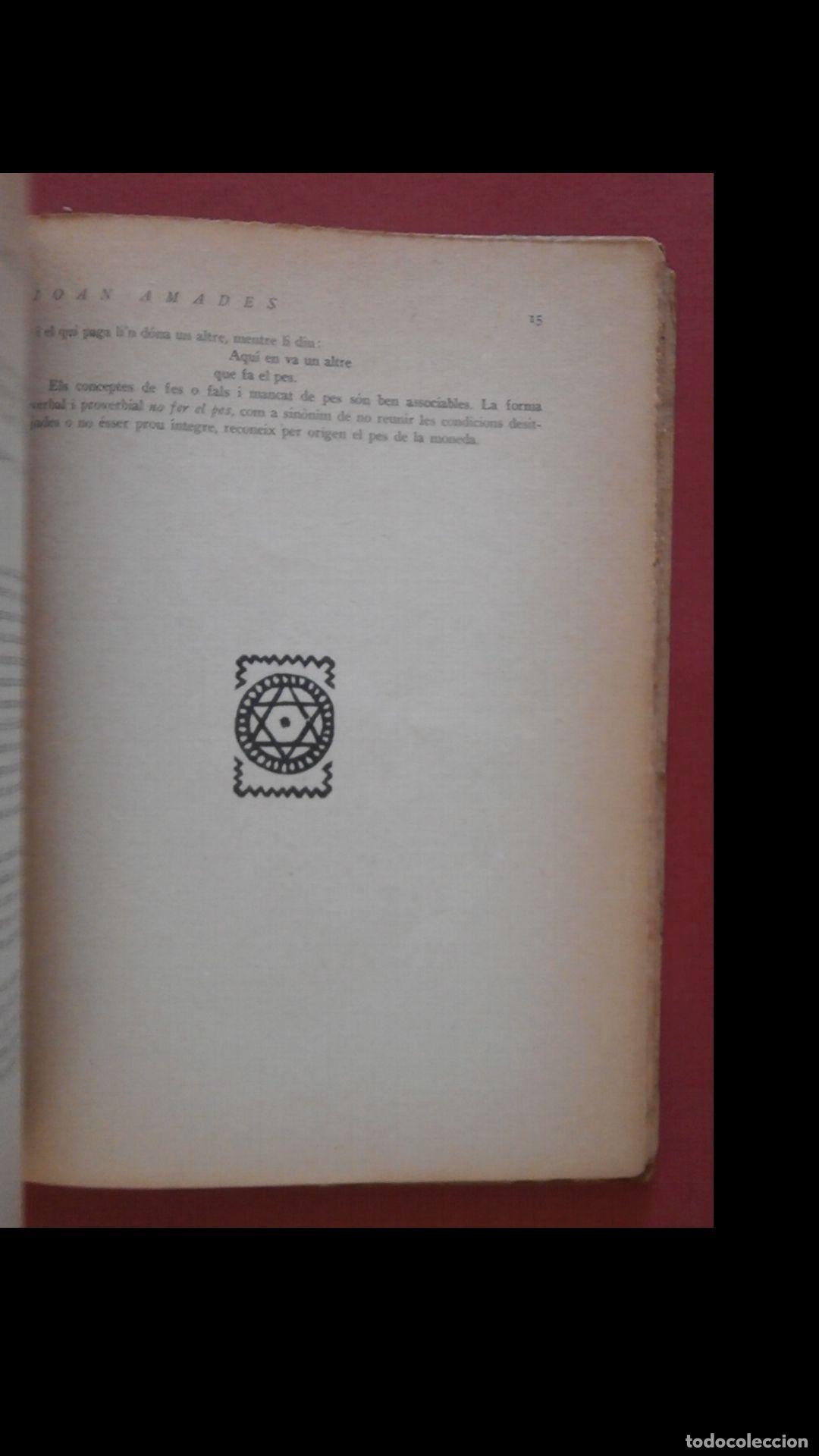 Libros antiguos: El diner. Joan Amades - Foto 2