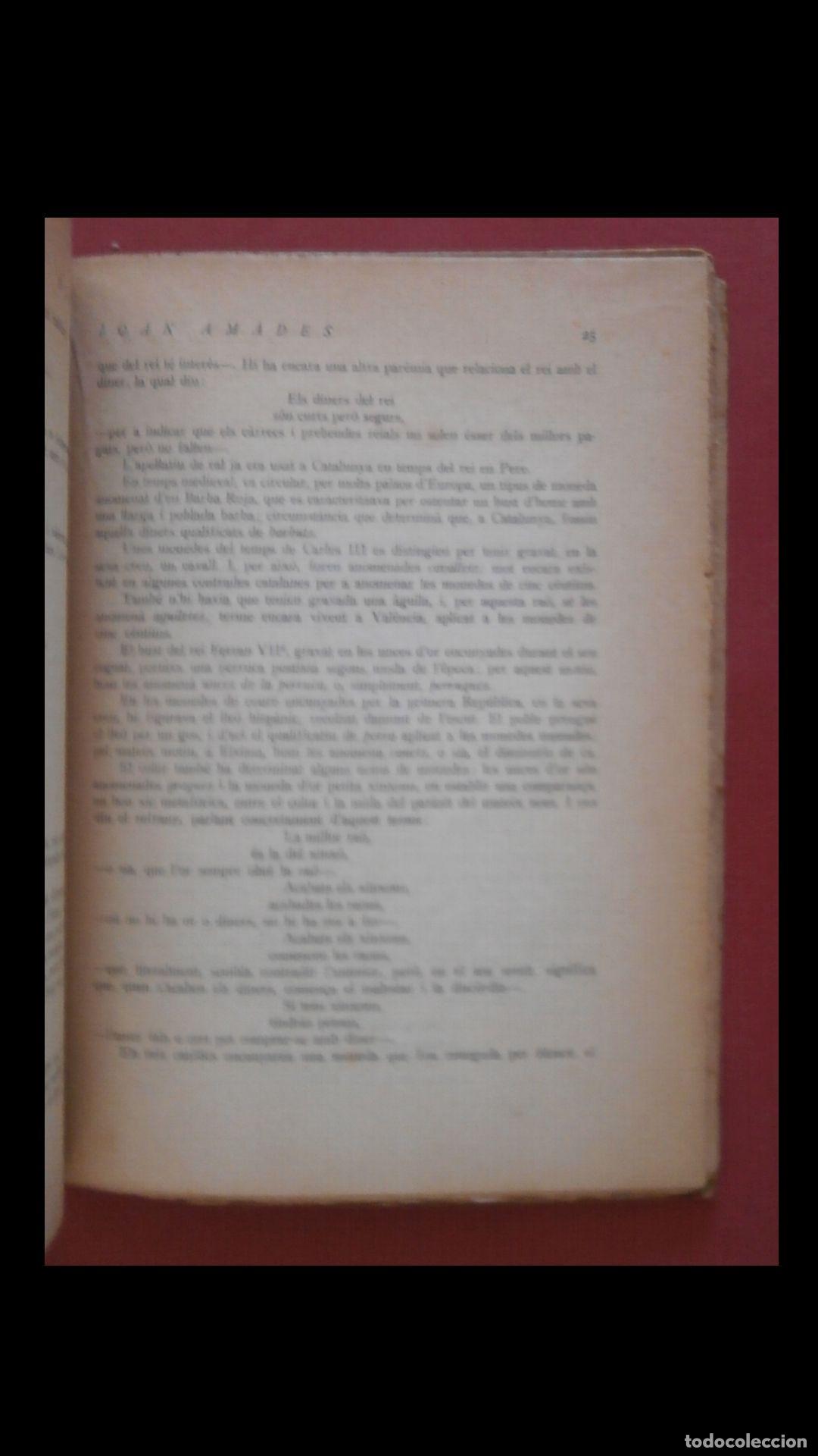 Libros antiguos: El diner. Joan Amades - Foto 4