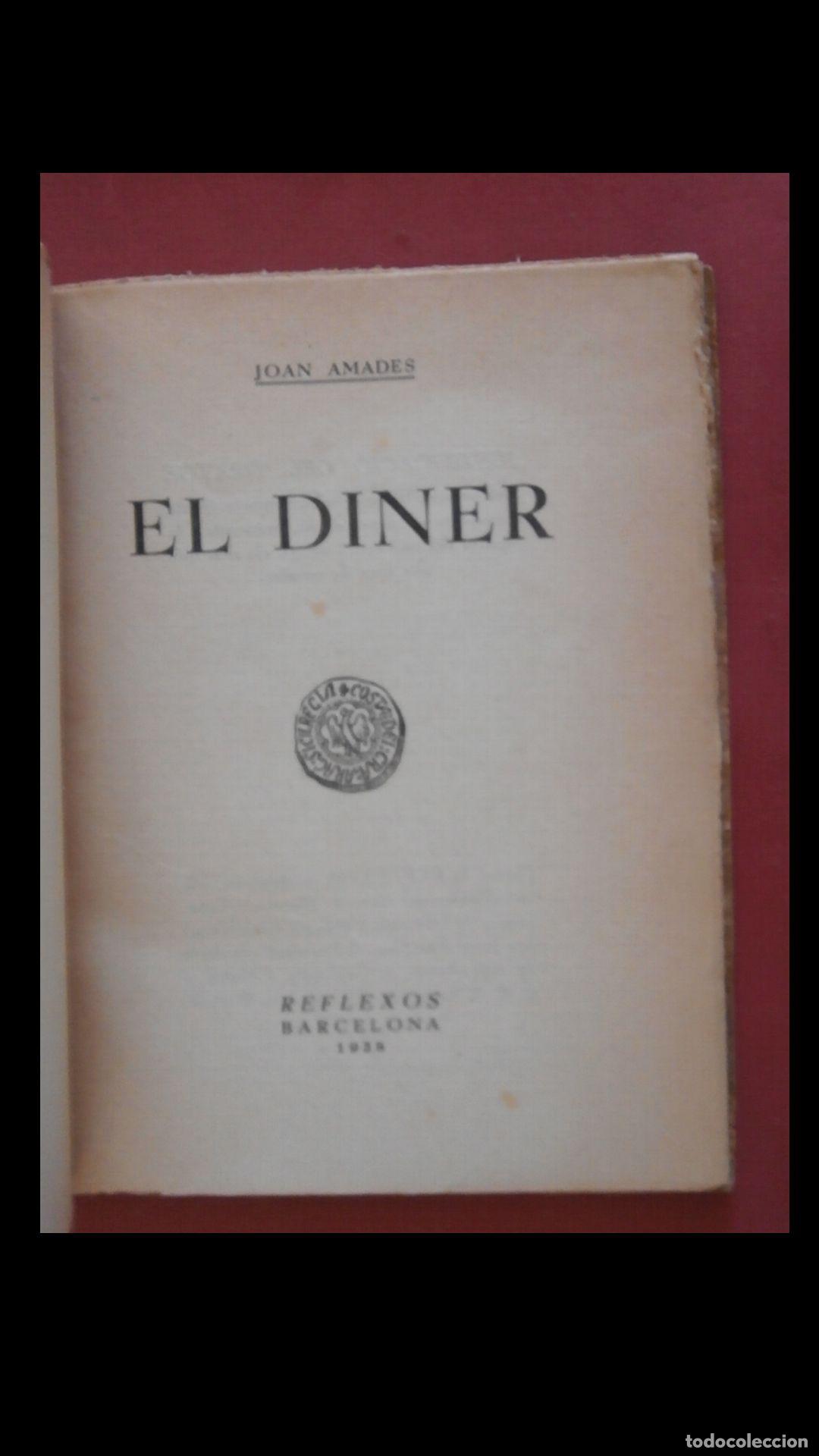 Libros antiguos: El diner. Joan Amades - Foto 6