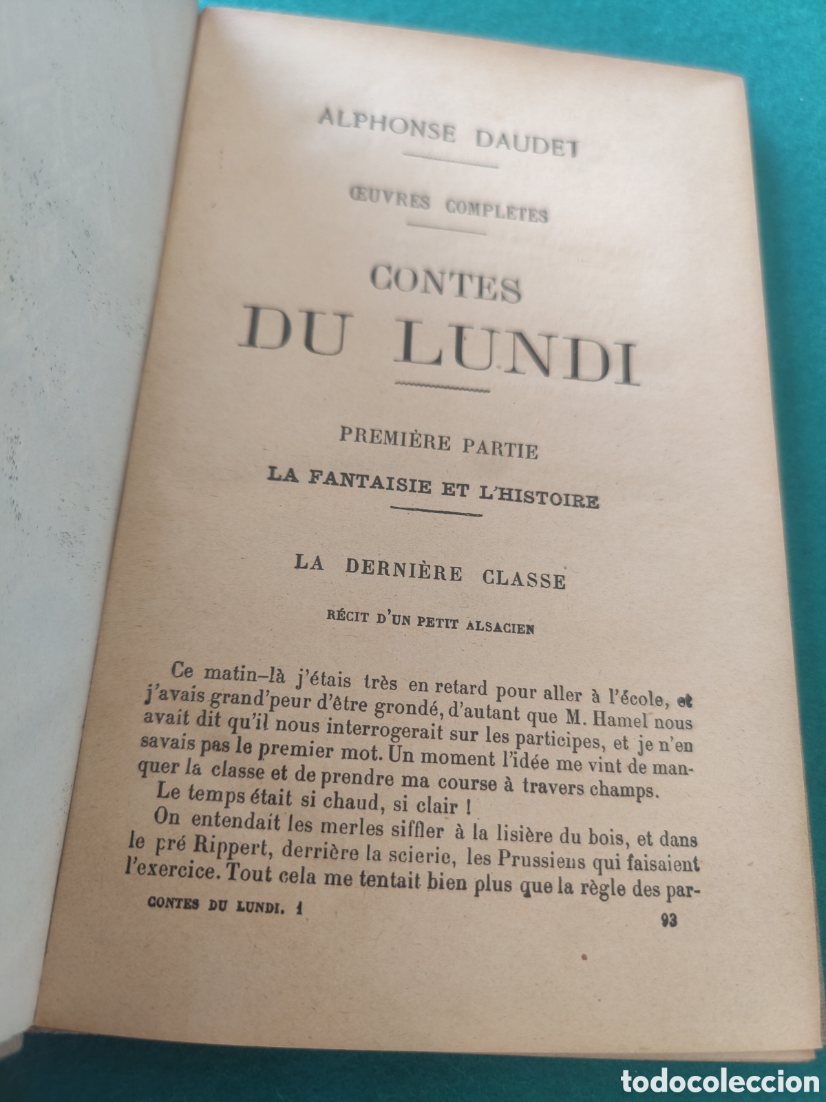 Libros antiguos: CONTES DE LUNDI PAR ALPHONSE DAUDET. PARIS NILSSON&LAMM. CIRCA 1930. - Foto 4
