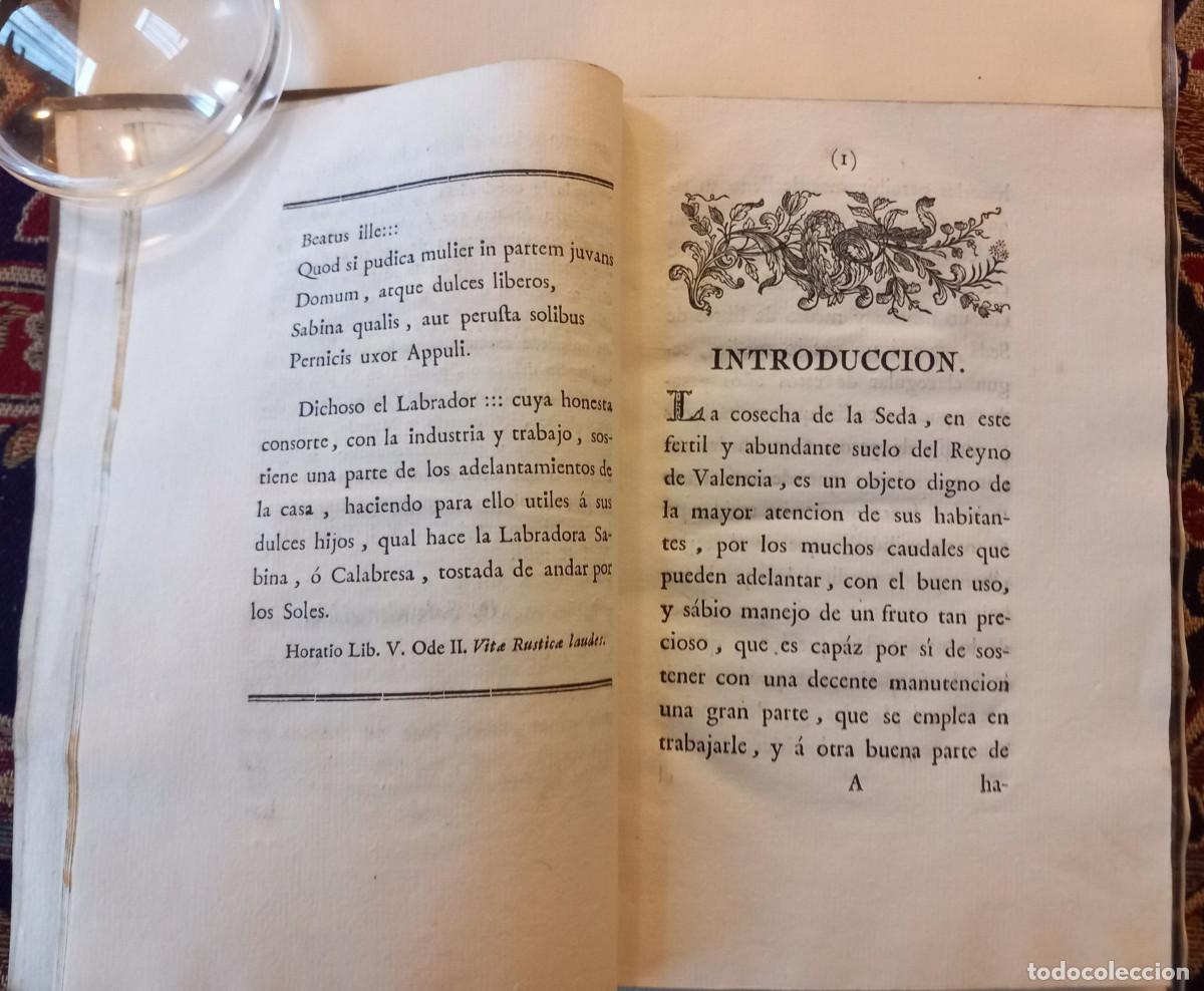Libros antiguos: Disertaci&oacute;n descriptiva de la hilaza de la seda - 1783 - Foto 4