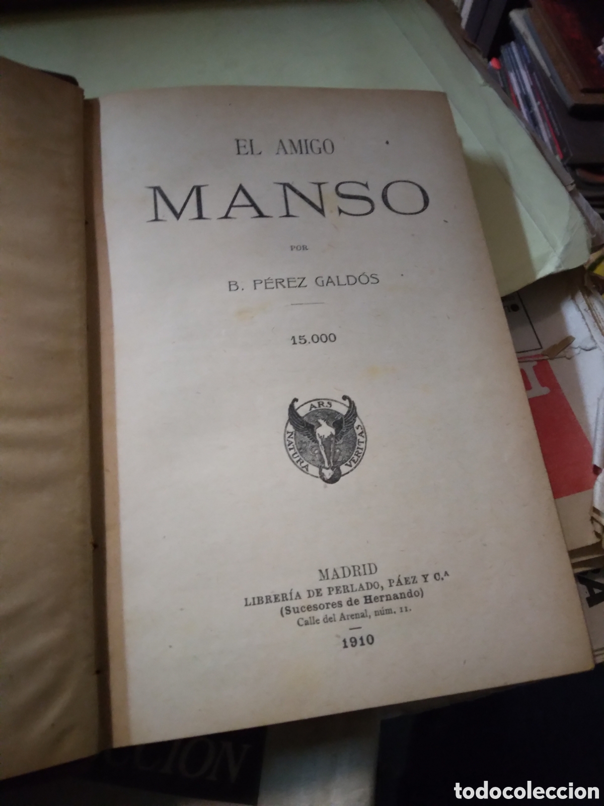 Libros antiguos: Perez Galdos, Rl.amigonmanso, 1910 - Foto 2