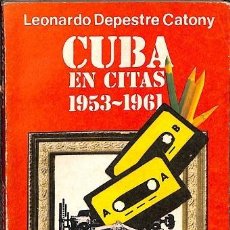 Libros antiguos: CUBA EN CITAS