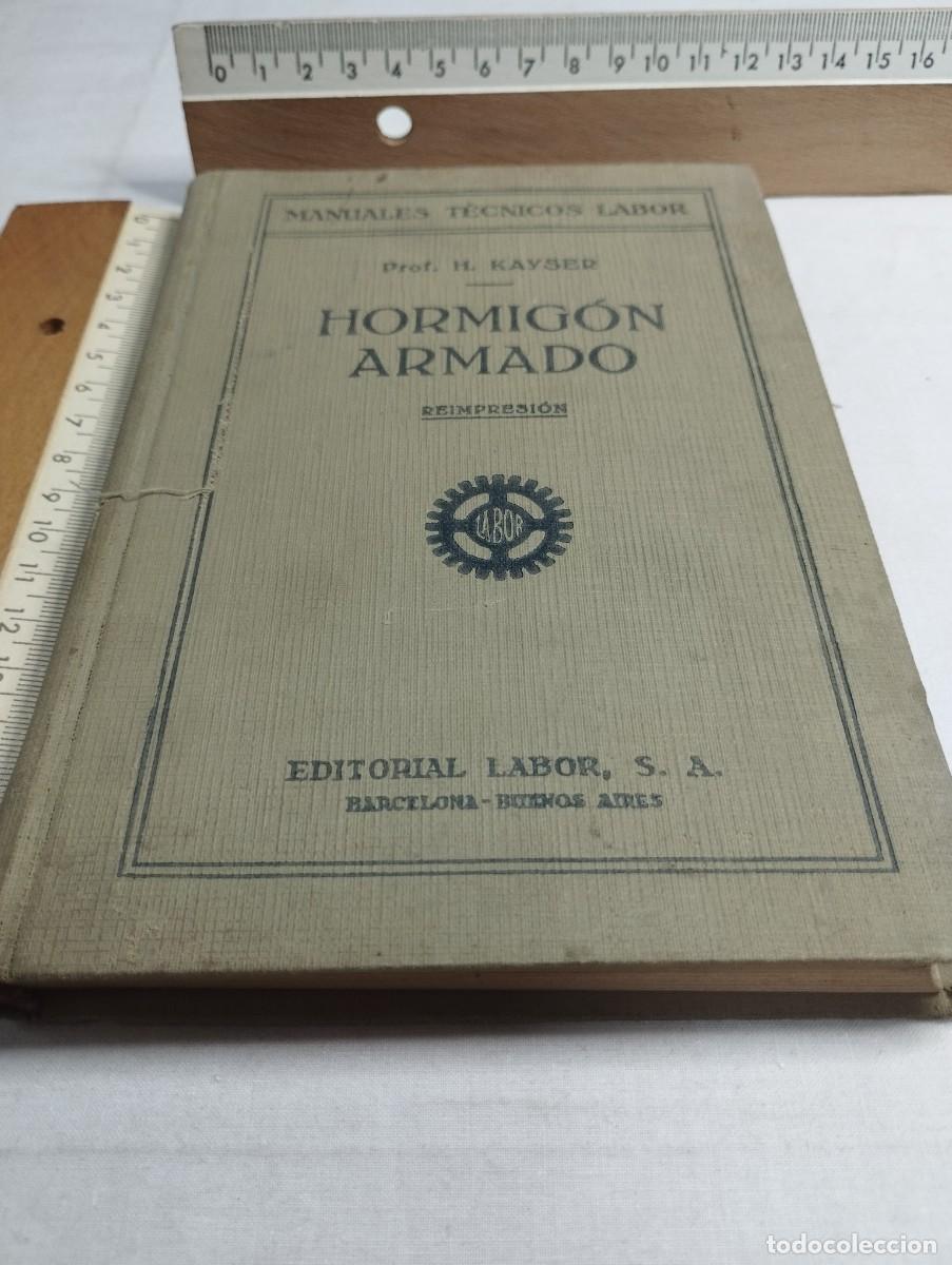 Libros antiguos: Hormig&oacute;n Armado. Manuales T&eacute;cnicos Labor, 1930 - Foto 1
