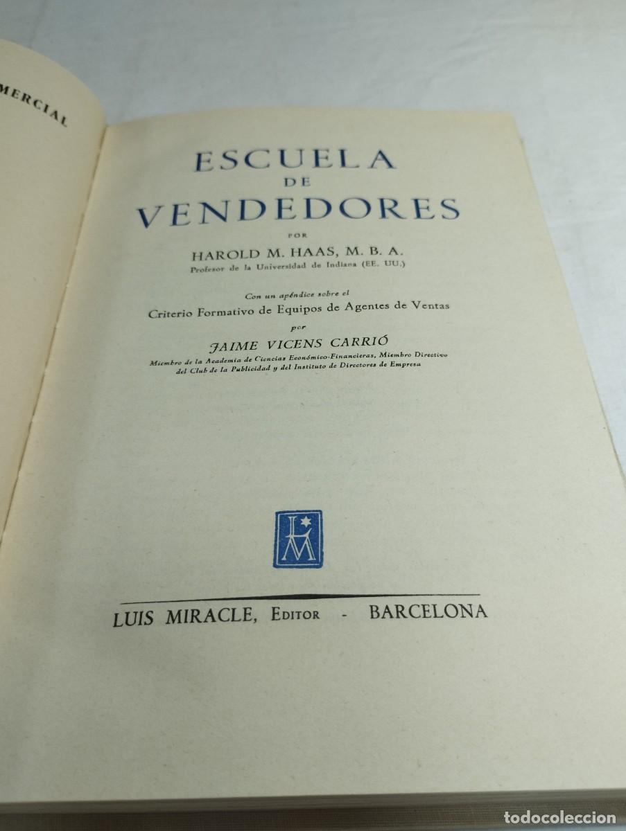 Libros antiguos: Escuela de vendedores. Harold M. Has, 1955 - Foto 2