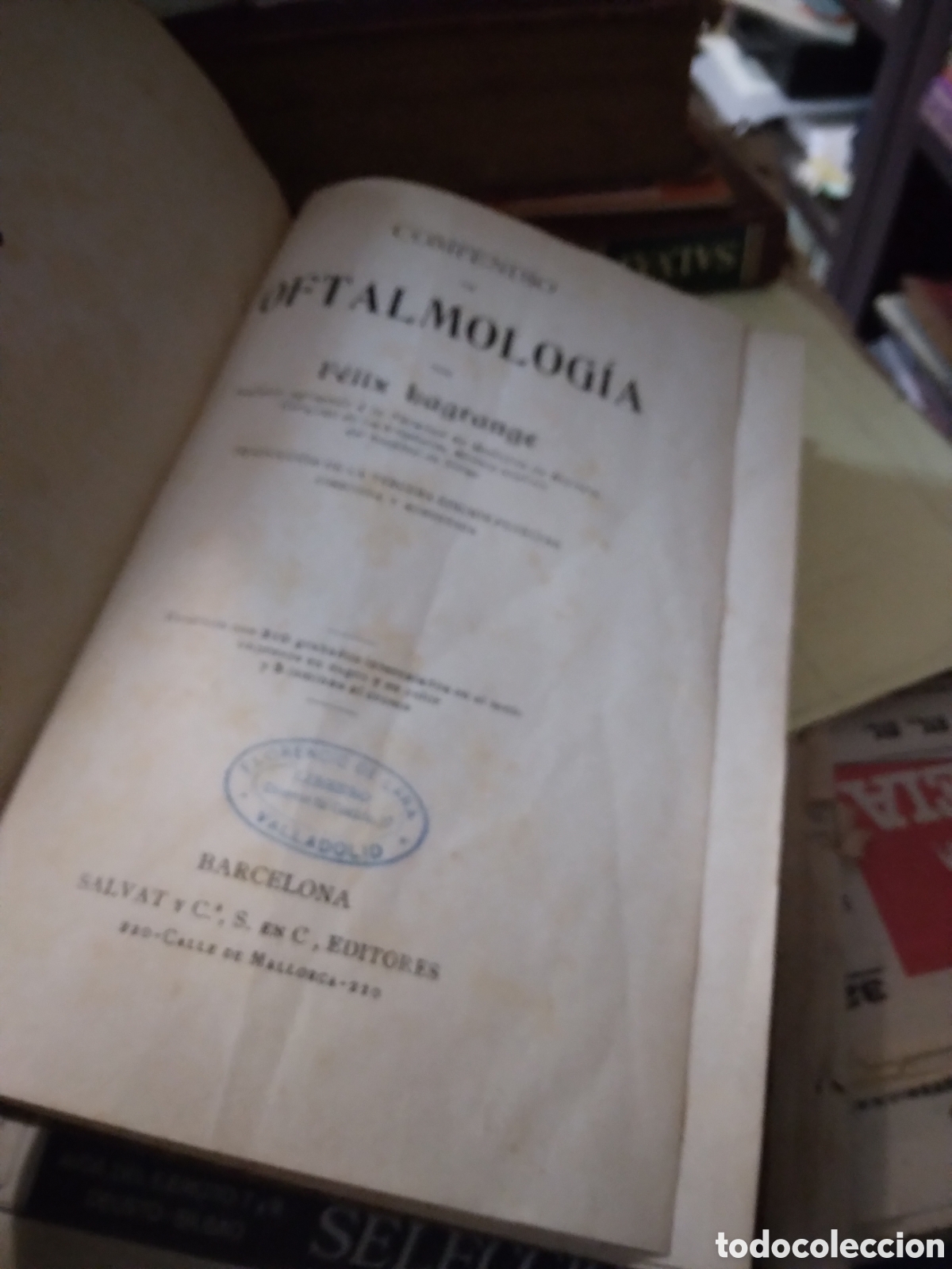 Libros antiguos: Fel8x Lagrange, Compendio de oftalmol&oacute;gica, Salvat, - Foto 2