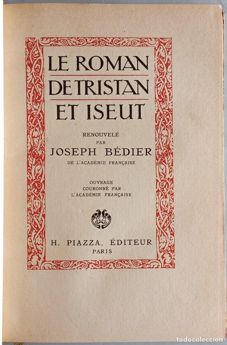 Libros antiguos: LE ROMAN DE TRISTAN ET ISEUT - Foto 3