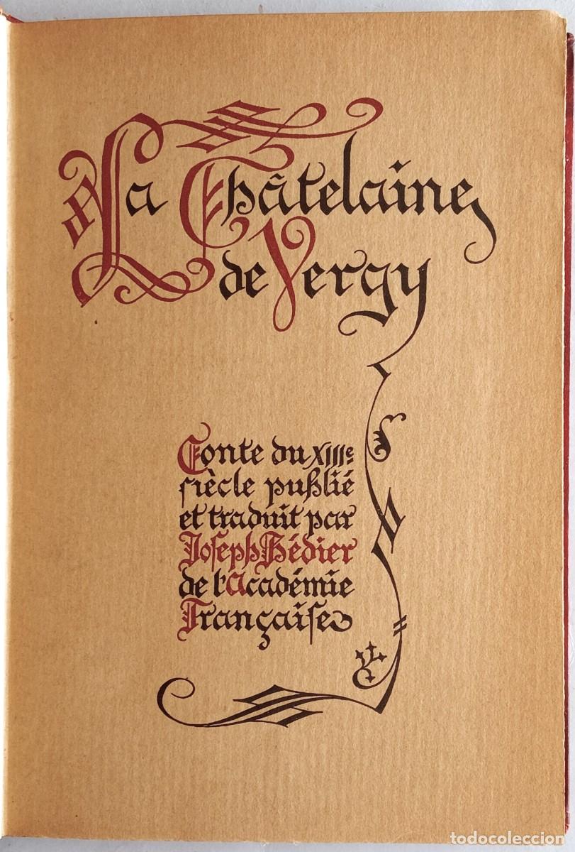 Libros antiguos: LA CHATELAINE DE VERGY - Foto 2