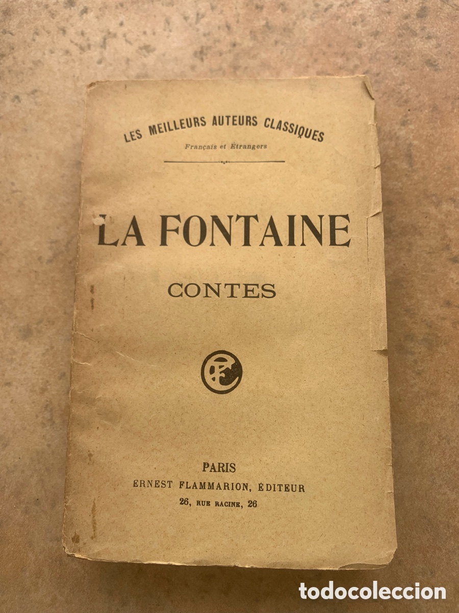 Libros antiguos: Libro en franc&eacute;s antiguo. Contes. La Fontaine. Par&iacute;s - Foto 1