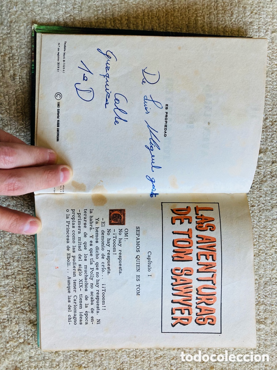 Libros antiguos: Aventuras de Tom Sawyer, Mark Twain - Foto 4