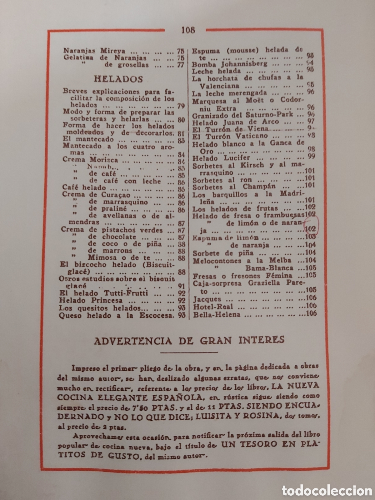 Libros antiguos: DULCES Y HELADOS IGNACIO DOM&Eacute;NECH TIPOGRAF&Iacute;A BONET 1925 - Foto 7
