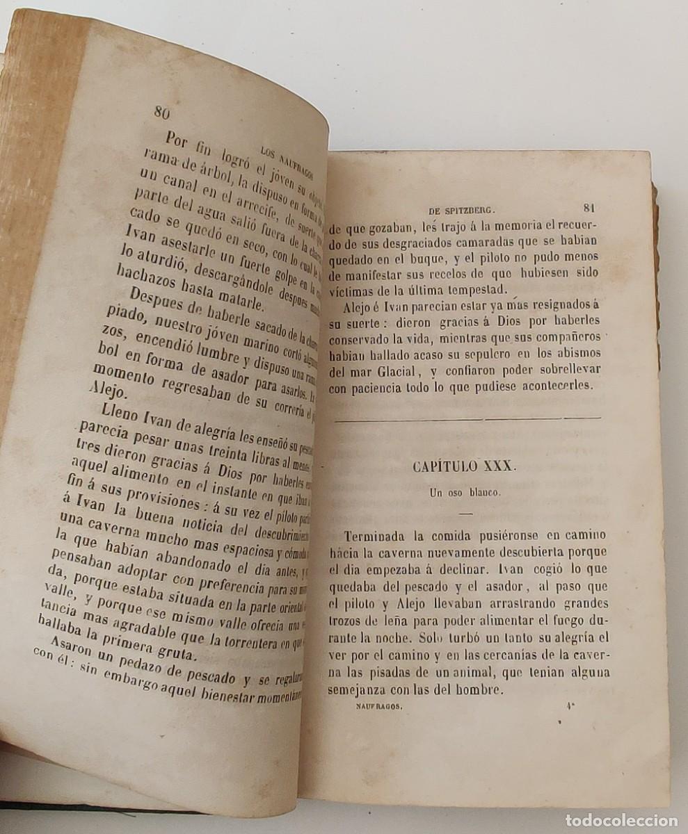 Libros antiguos: Libro. Los Naufragos. Spitzberg. A&ntilde;o 1863. - Foto 6