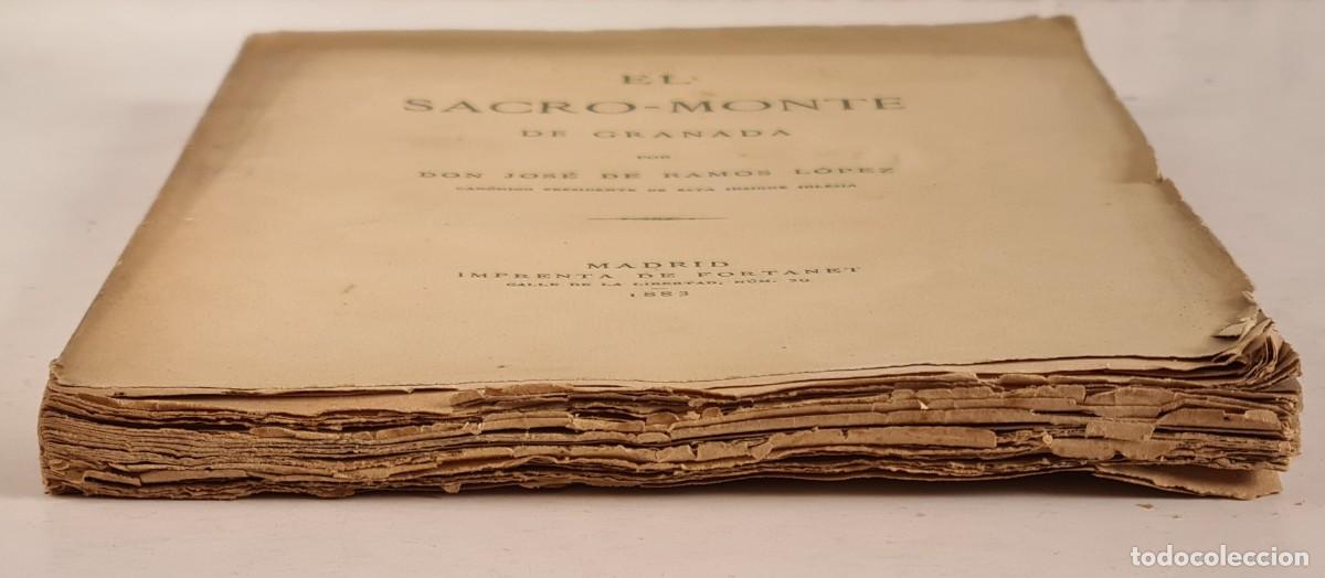 Libros antiguos: El Sacro-Monte de Granada - Jos&eacute; de Ramos L&oacute;pez 1883 - Foto 2