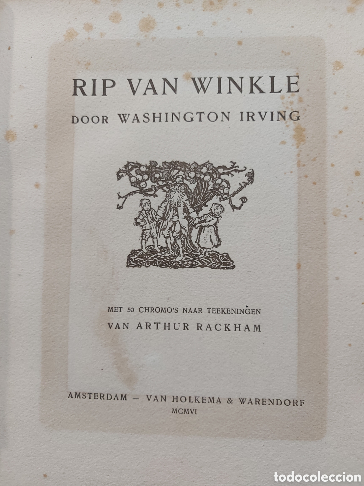 Libros antiguos: RIP VAN WINKLE, VAN ARTHUR RACKMAN.1906. - Foto 2