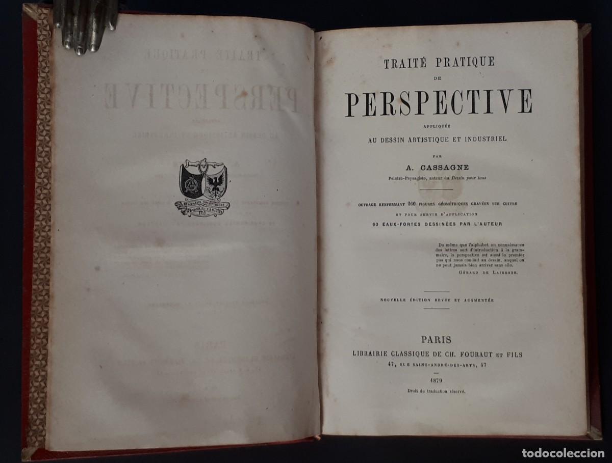 Libros antiguos: TRAIT&Eacute; PRATIQUE DE PERSPECTIVE. CASSAGNE. PARIS. 1879 - Foto 4