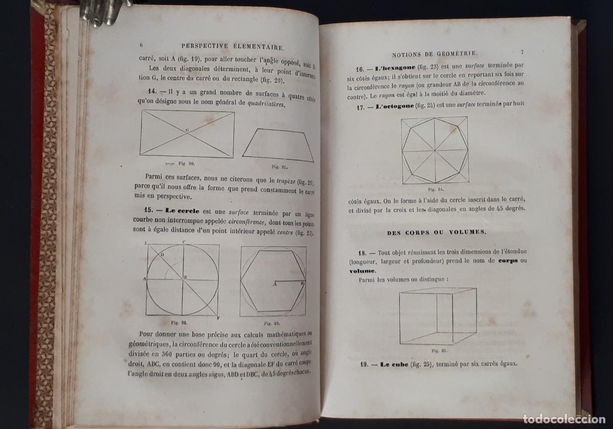 Libros antiguos: TRAIT&Eacute; PRATIQUE DE PERSPECTIVE. CASSAGNE. PARIS. 1879 - Foto 5