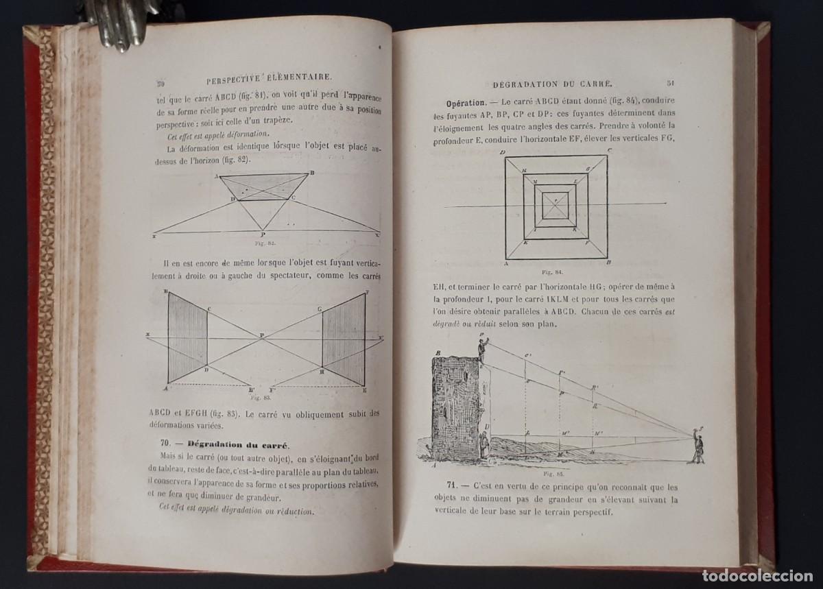 Libros antiguos: TRAIT&Eacute; PRATIQUE DE PERSPECTIVE. CASSAGNE. PARIS. 1879 - Foto 6