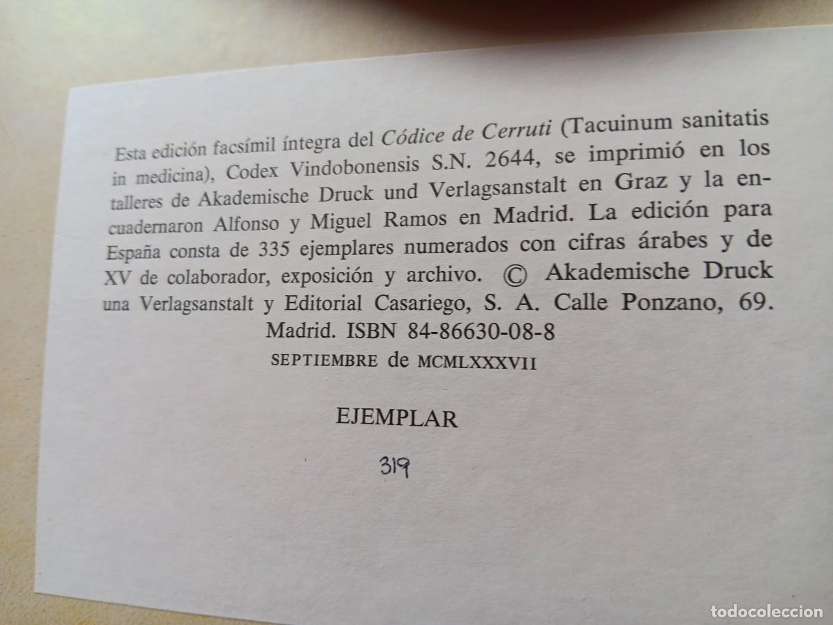 Libros antiguos: FACSIMIL CODICE CERRUTI - Foto 2