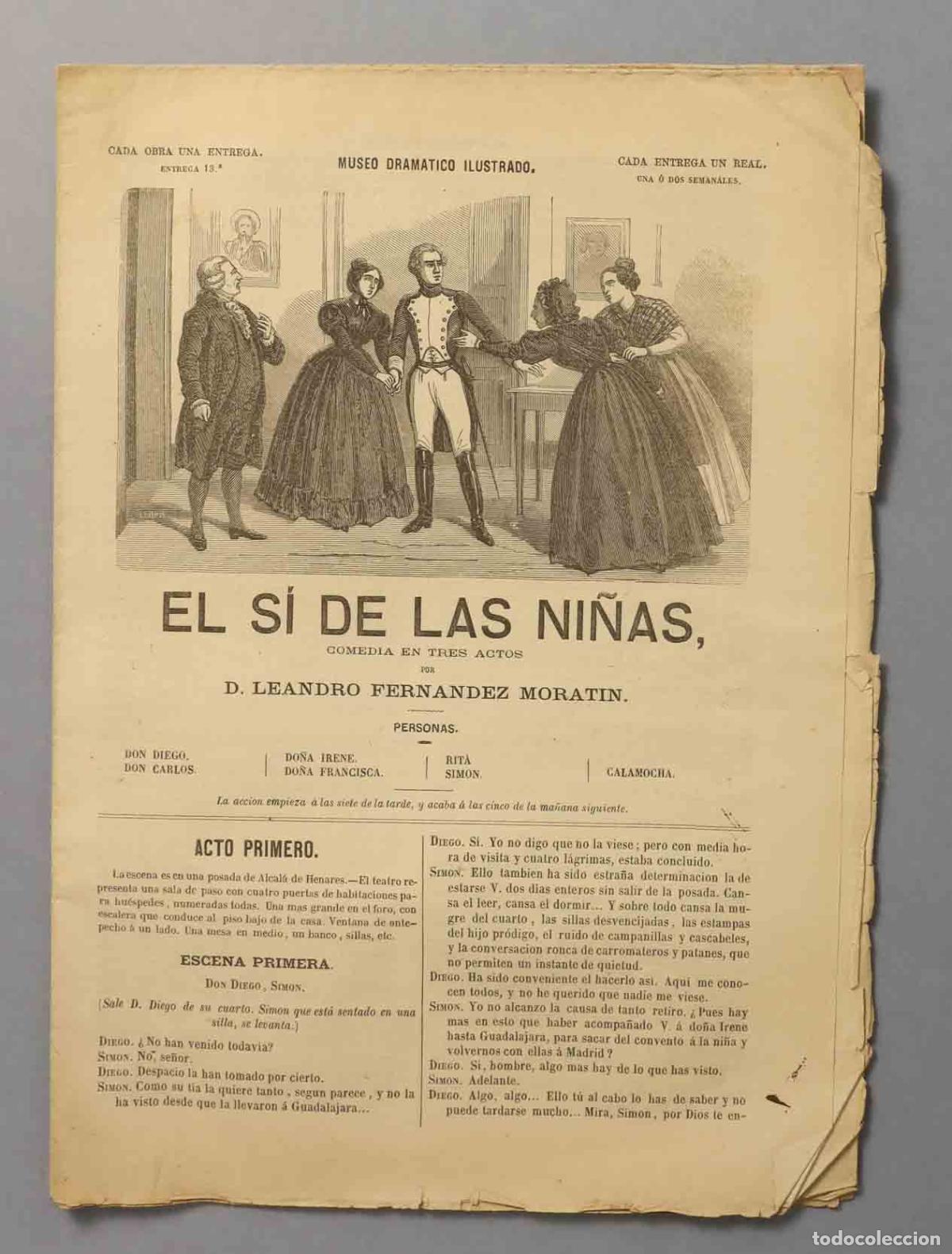 Libros antiguos: EL SI DE LAS NI&Ntilde;AS. MORATIN - Foto 1