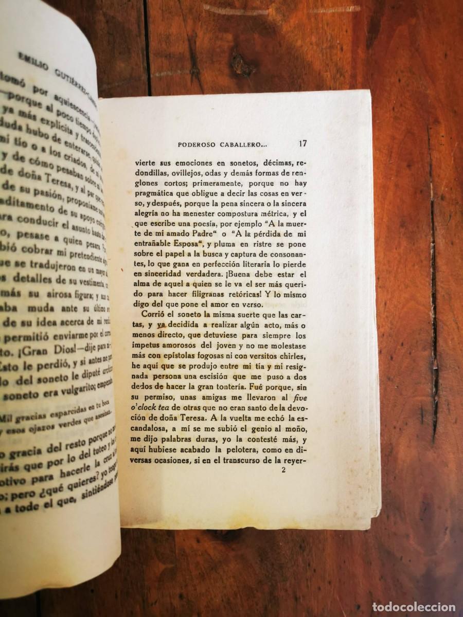 Libros antiguos: GUTI&Eacute;RREZ- GAMERO, Emilio. Poderoso caballero - Foto 4