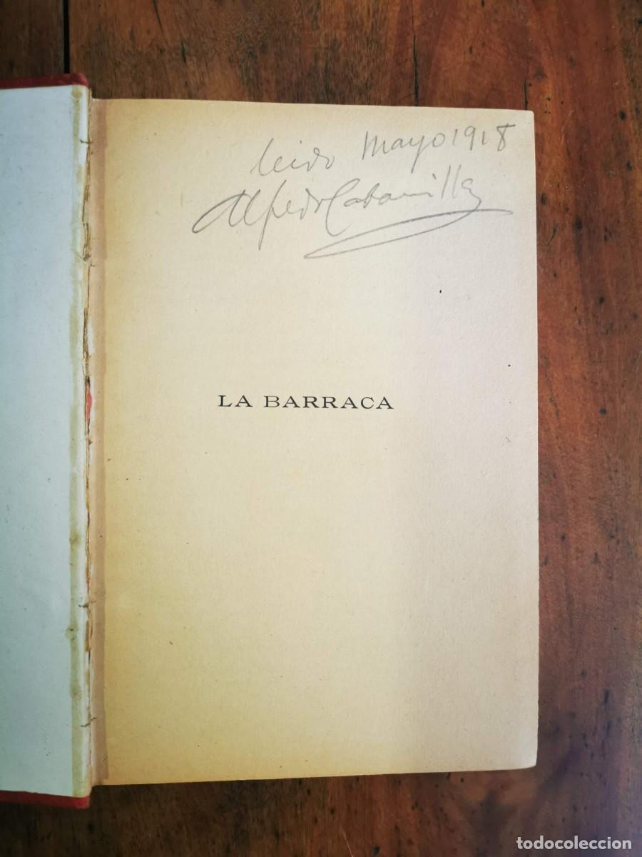 Libros antiguos: BLASCO IBA&Ntilde;EZ, Vicente. La barraca: novela - Foto 3