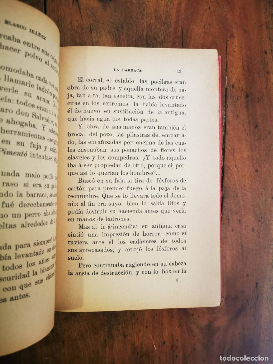 Libros antiguos: BLASCO IBA&Ntilde;EZ, Vicente. La barraca: novela - Foto 5