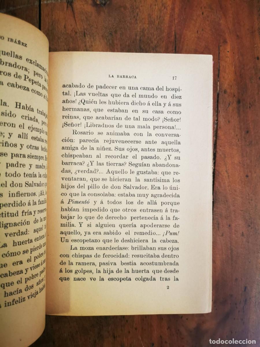 Libros antiguos: BLASCO IBA&Ntilde;EZ, Vicente. La barraca: novela - Foto 6