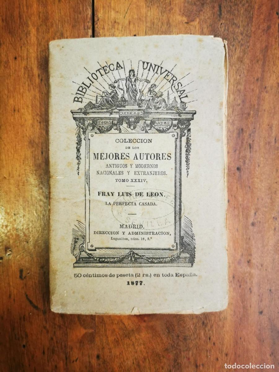 Libros antiguos: FRAY LUIS DE LE&Oacute;N. La perfecta casada - Foto 1