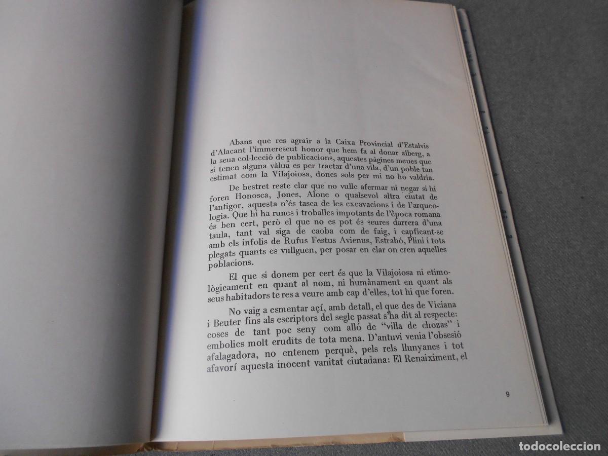 Libros antiguos: INTRODUCCION A LA HISTORIA DE LA VILA DE VILAJOIOSA - Foto 3