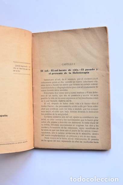 Libros antiguos: La salud por el sol. Ba&ntilde;os de sol - OLAVARRIETA, J. b. - Foto 3