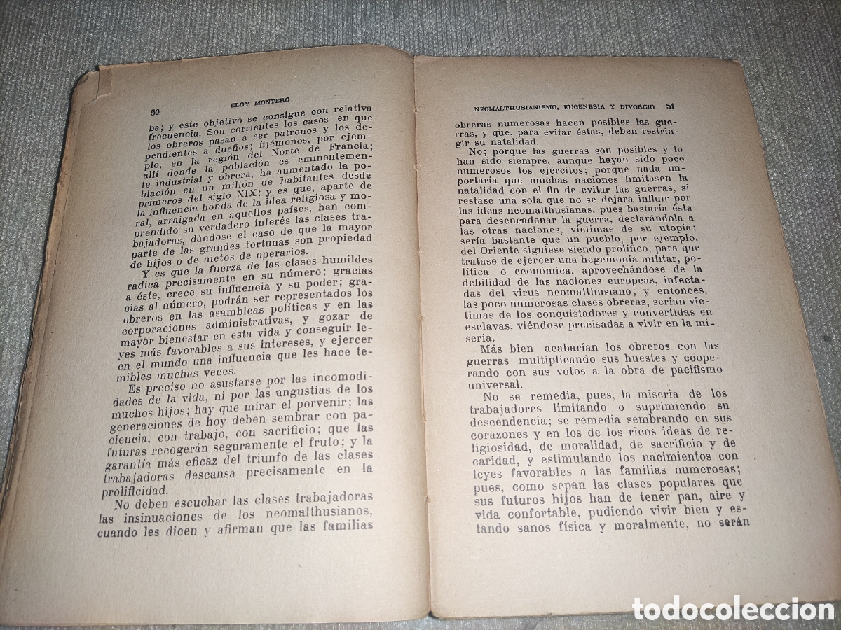 Libros antiguos: Neomalthusianismo. Eugenesia y Divorcio. - Foto 2
