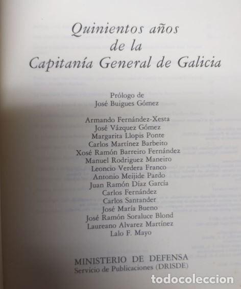 Libros antiguos: Quinientos a&ntilde;os de la Capitan&iacute;a General de Galicia - Foto 3