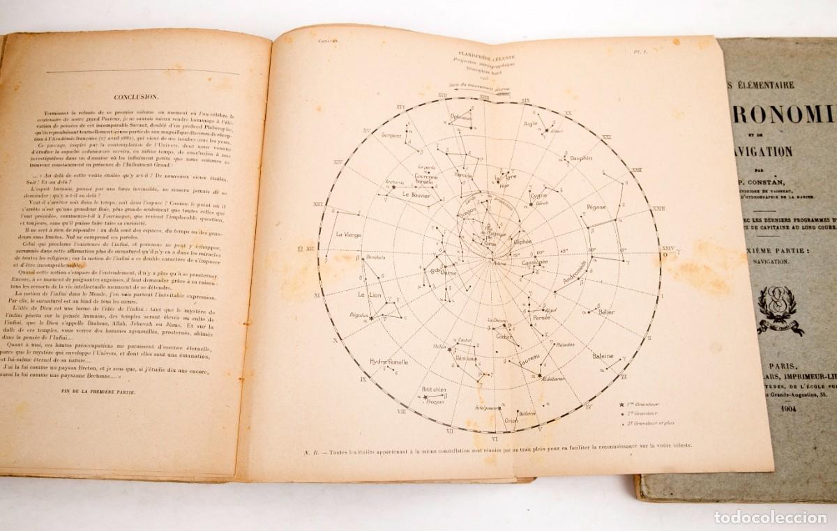 Libros antiguos: Cours dAstronomie et de Navigation - P. Constan - 1904-1924 - Foto 6