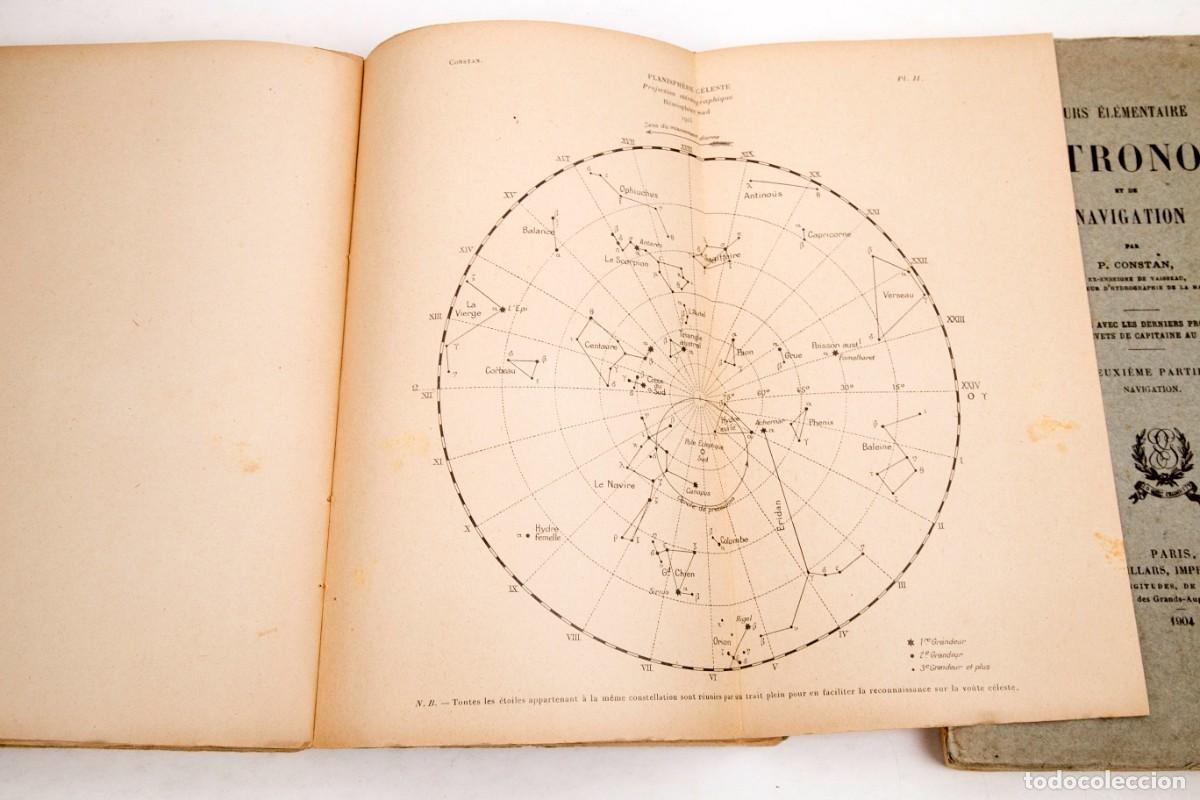 Libros antiguos: Cours dAstronomie et de Navigation - P. Constan - 1904-1924 - Foto 7