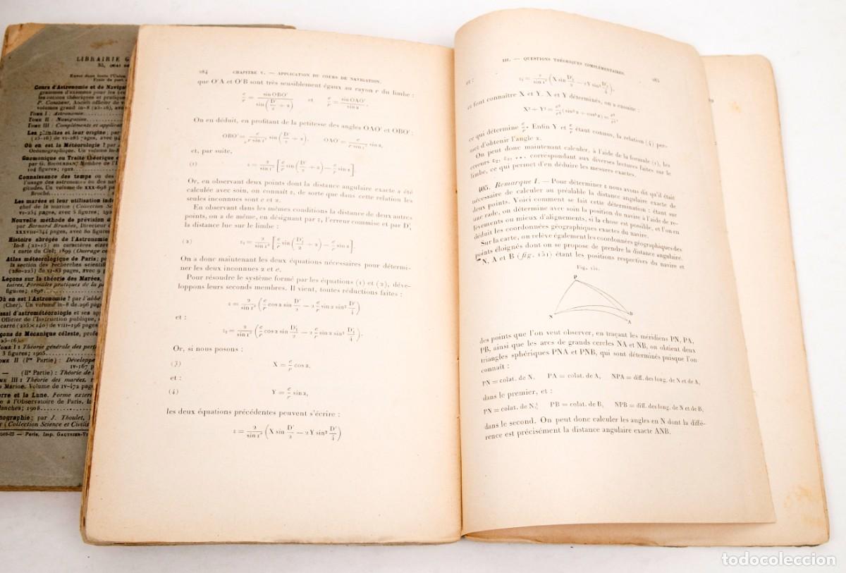 Libros antiguos: Cours dAstronomie et de Navigation - P. Constan - 1904-1924 - Foto 10