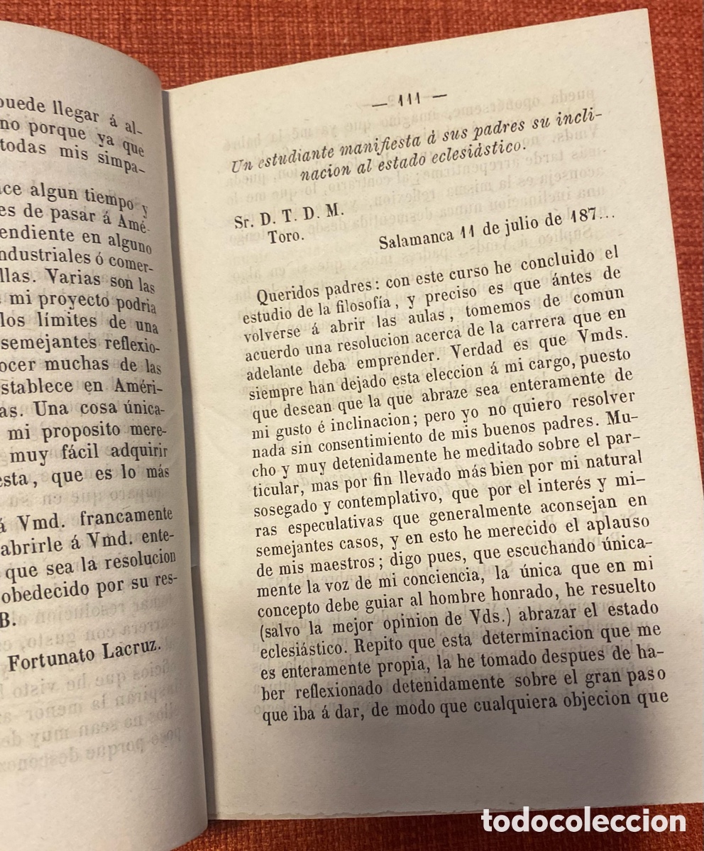 Libros antiguos: Estilo epistolar. S. &Aacute;ngel Saura - Foto 8