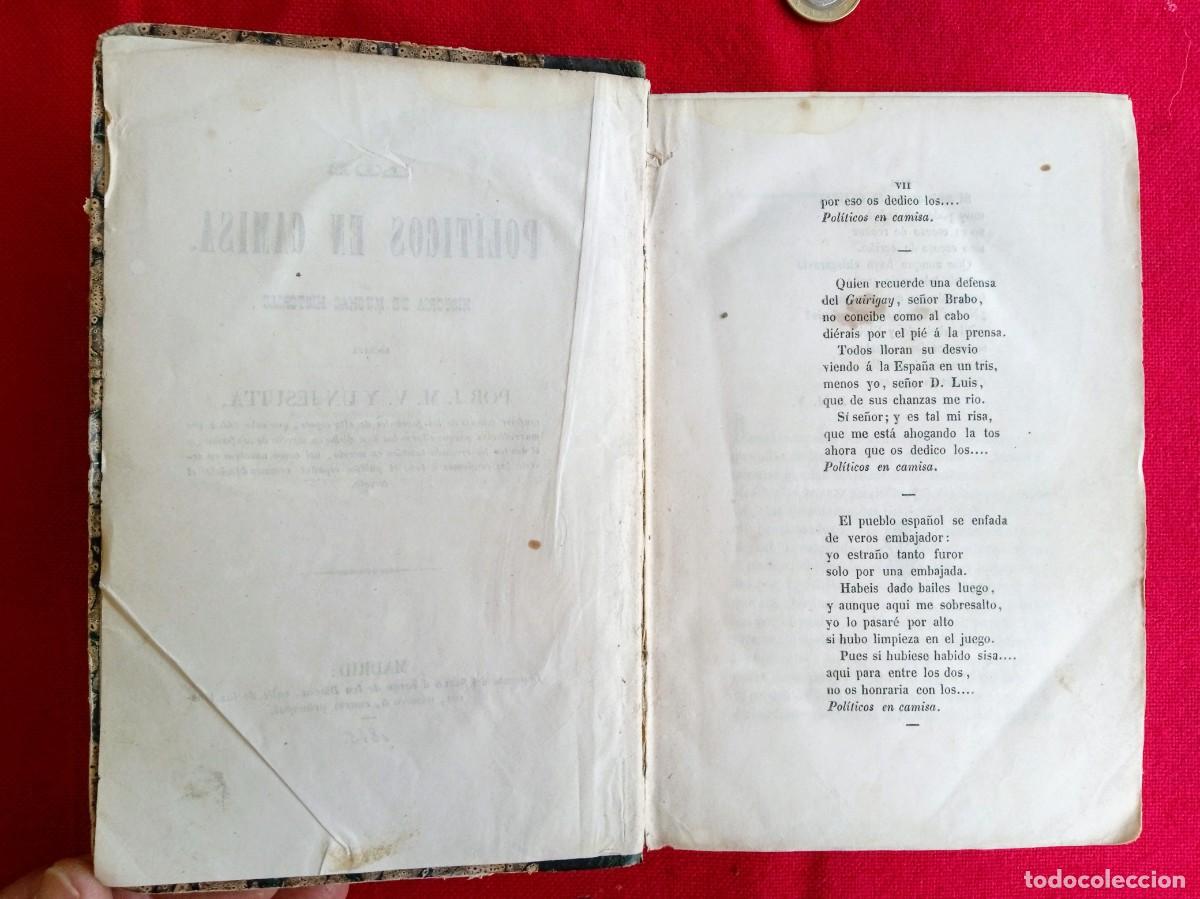 Libros antiguos: Libro antiguo Los pol&iacute;ticos en camisa 1 y 2 1845 - Foto 7