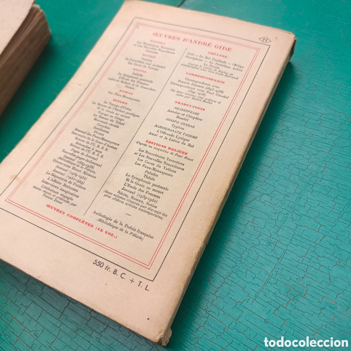 Libros antiguos: Les caves du Vatican Andr&eacute; Gide - Foto 7