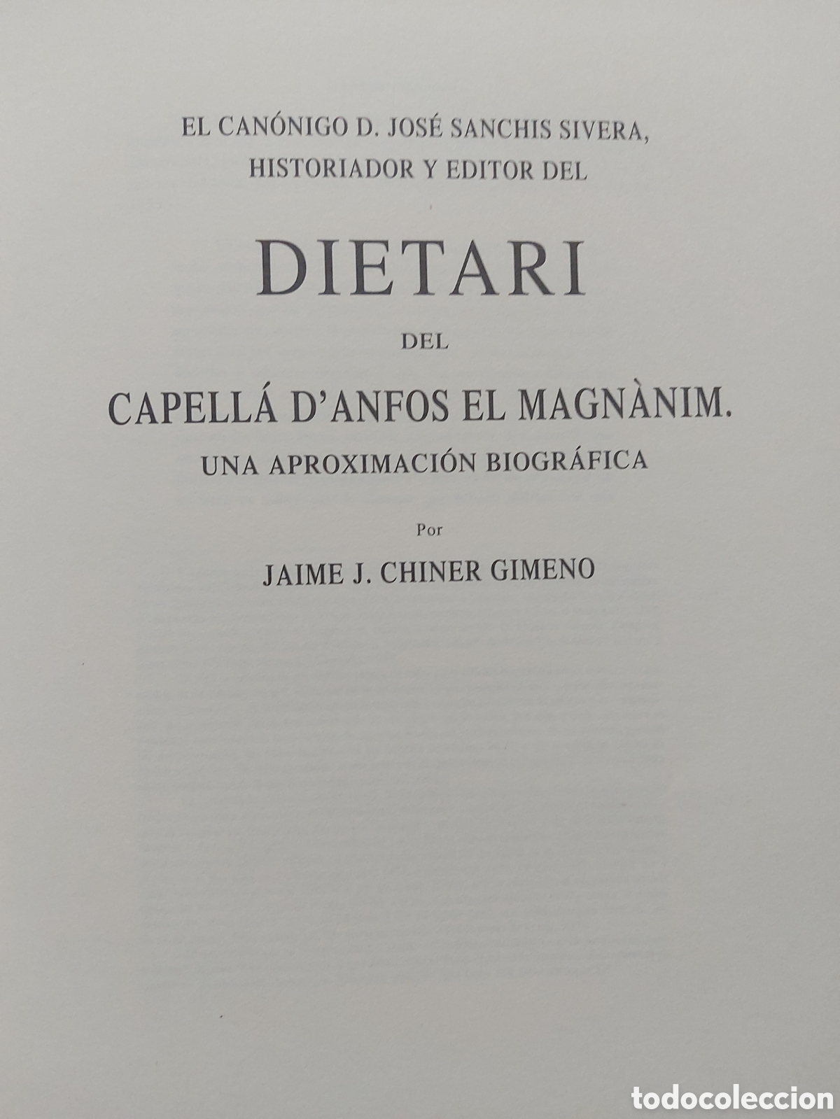 Libros antiguos: Dietari del capella,facsimil numerado. - Foto 3