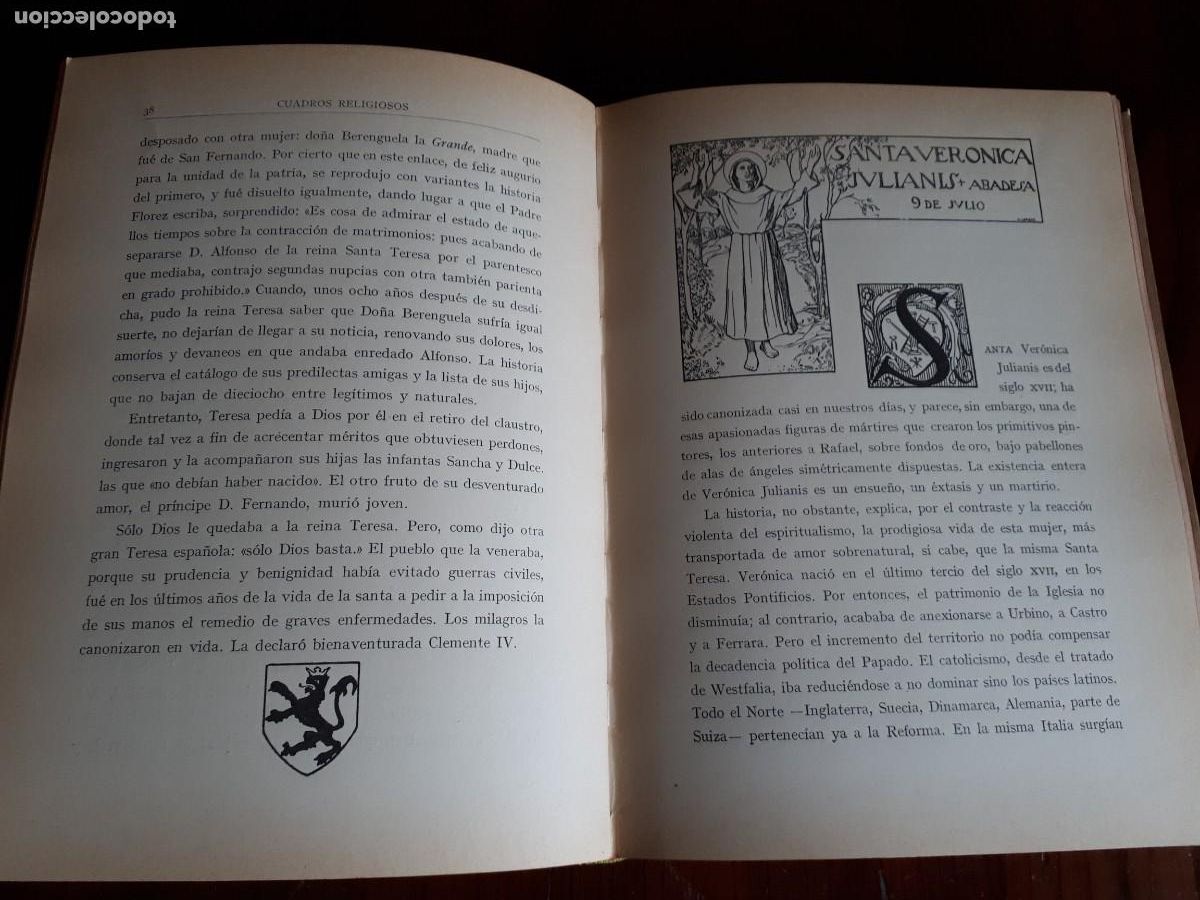 Libros antiguos: CUADROS RELIGIOSOS. -CONDESA DE PARDO BAZAN. 1925. - Foto 7