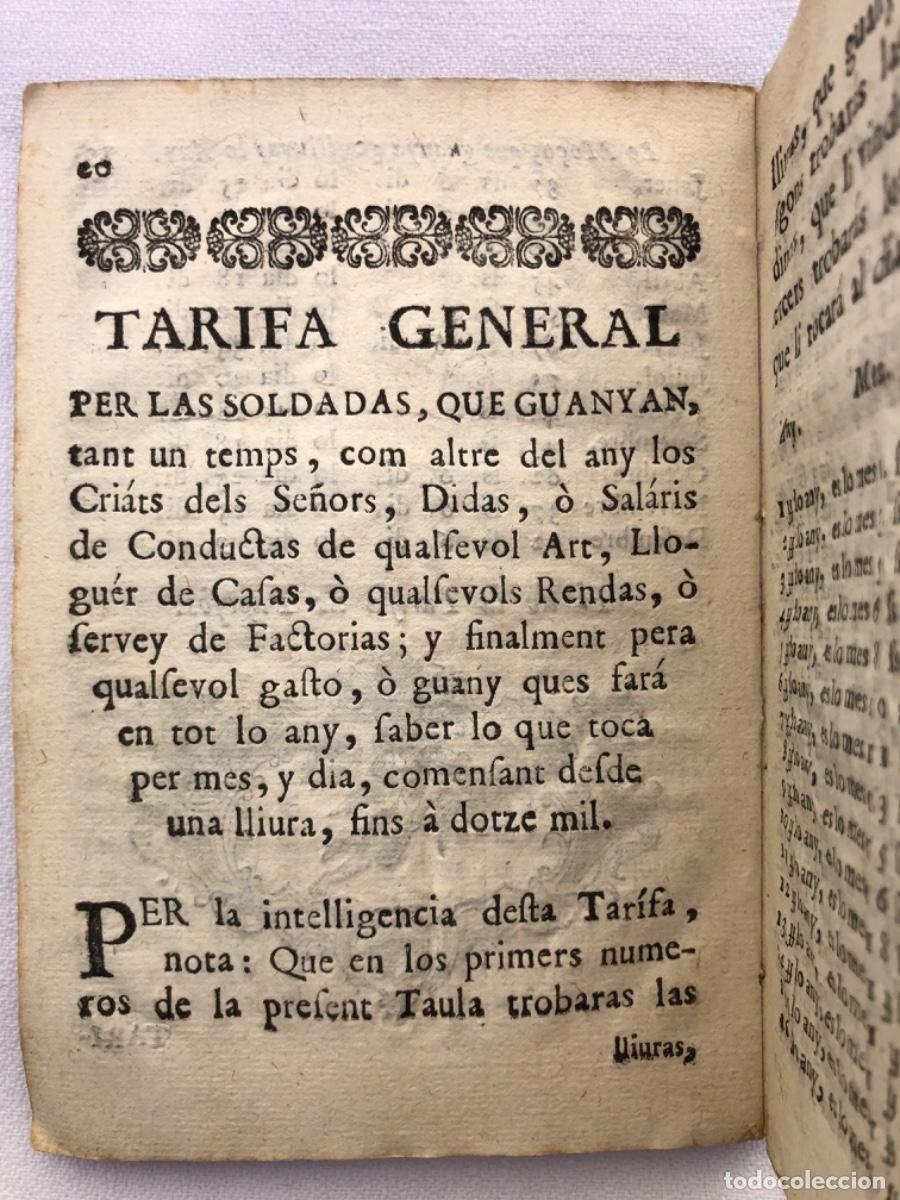 Libros antiguos: TARIFA PER ALS PAGESOS - Foto 2